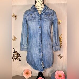 Women’s Old Navy Blue Denim Shirt Dress 10 (small fit) #I-003